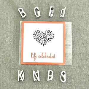 Keep Collective Assorted Silver Letters (6-pcs)
